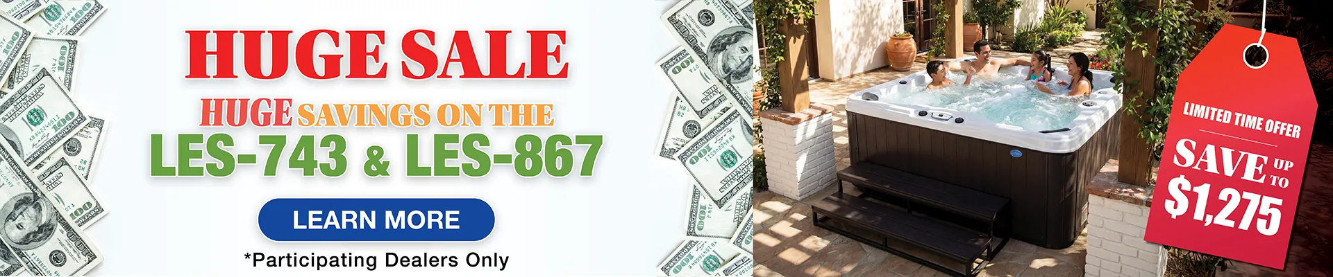 Calspas hot tub being used in a family setting - Sonora